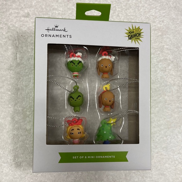 Hallmark Decorazione Natalizia Grinch 9.4 Cm - Il Grinch Con Cappello Di Babbo Natale, Rosso E Verde - 2